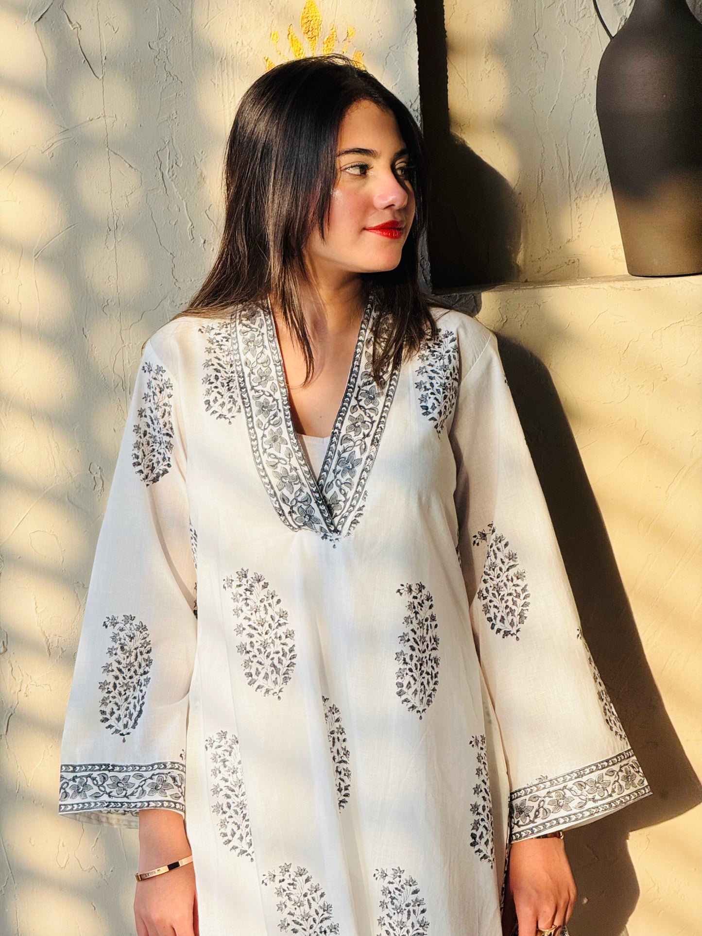 Dilnashee hand block printed Kurta set