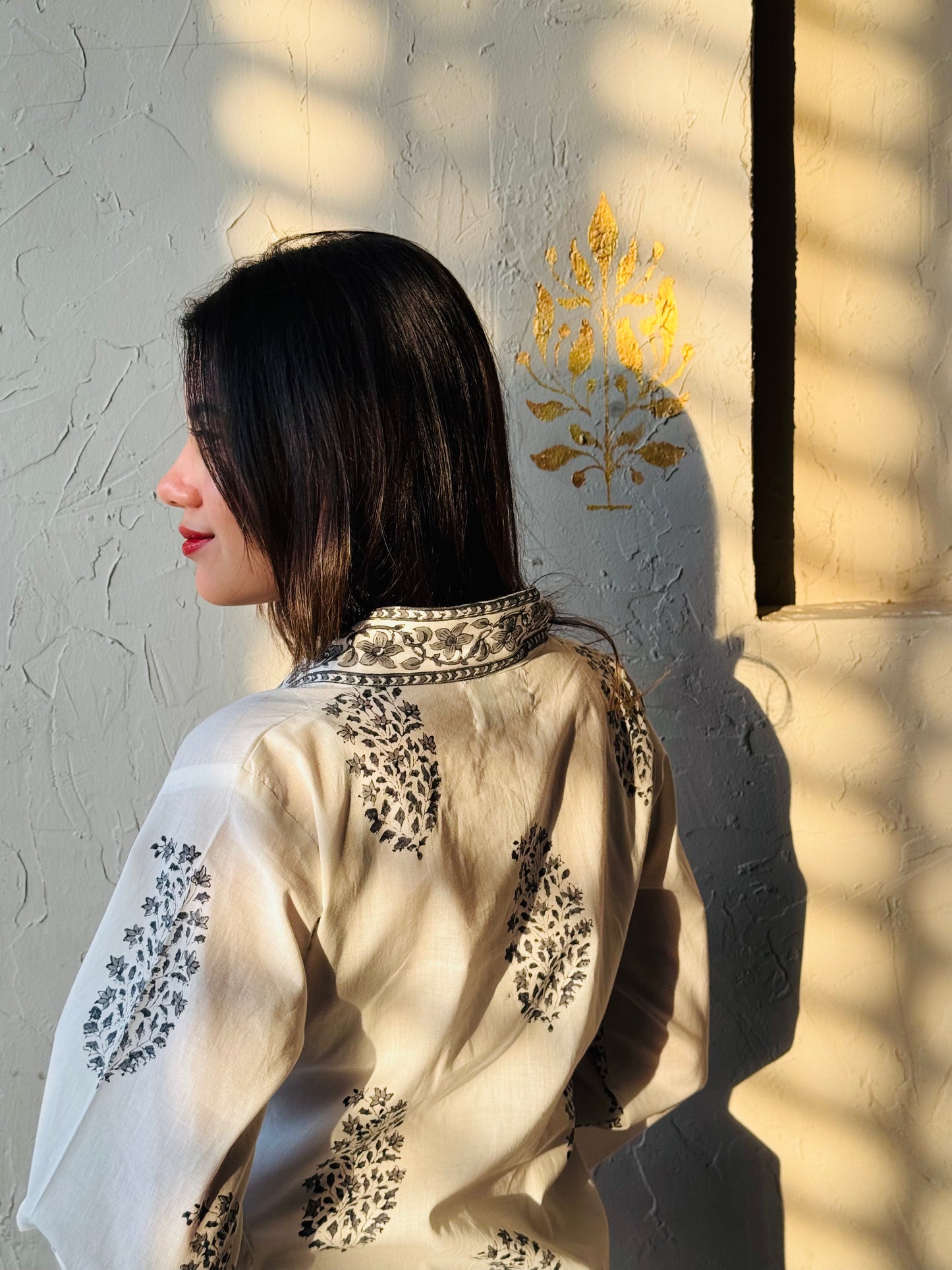 Dilnashee hand block printed Kurta set