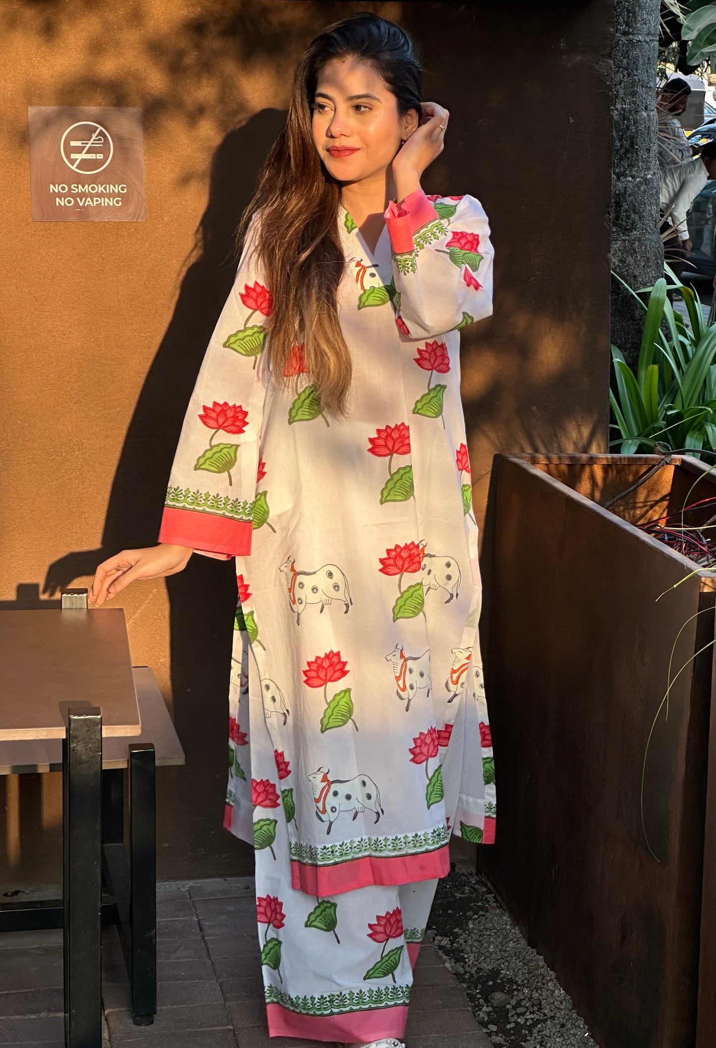 Gajgamini Handblock printed co-ord set