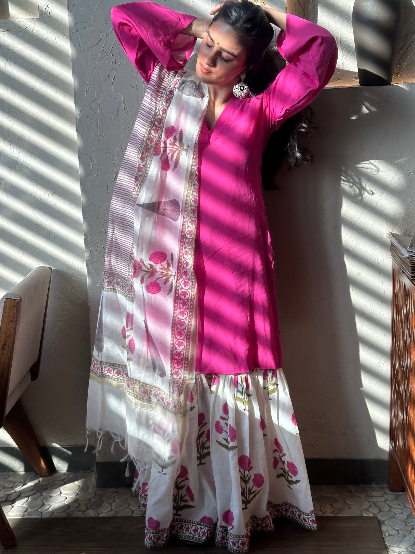 Begum-Jaan Sharara Set