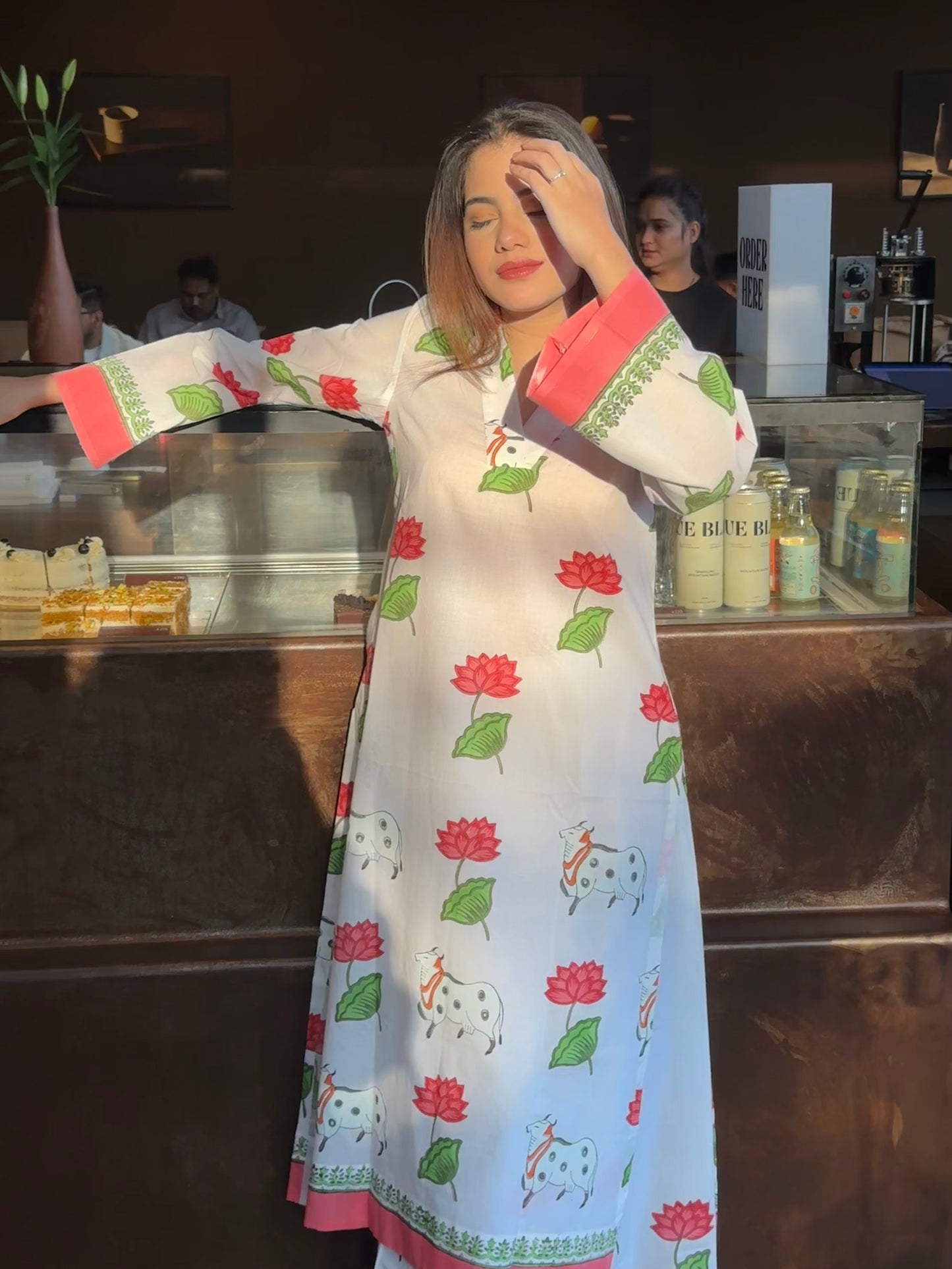 Gajgamini Handblock printed co-ord set