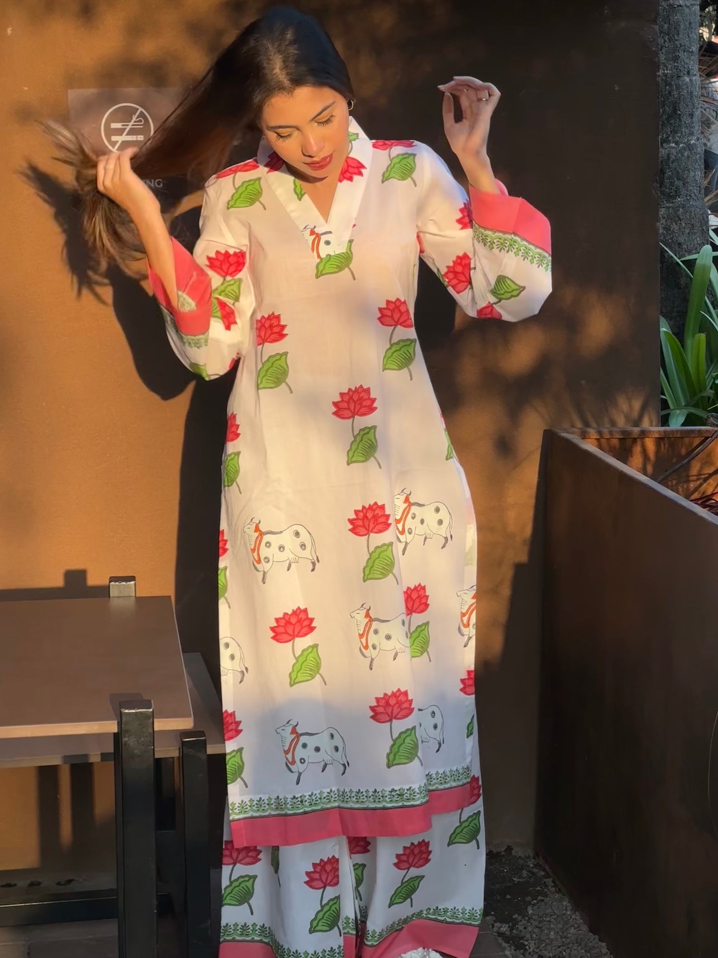 Gajgamini Handblock printed co-ord set