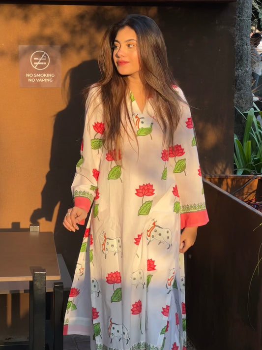 Gajgamini Handblock printed co-ord set