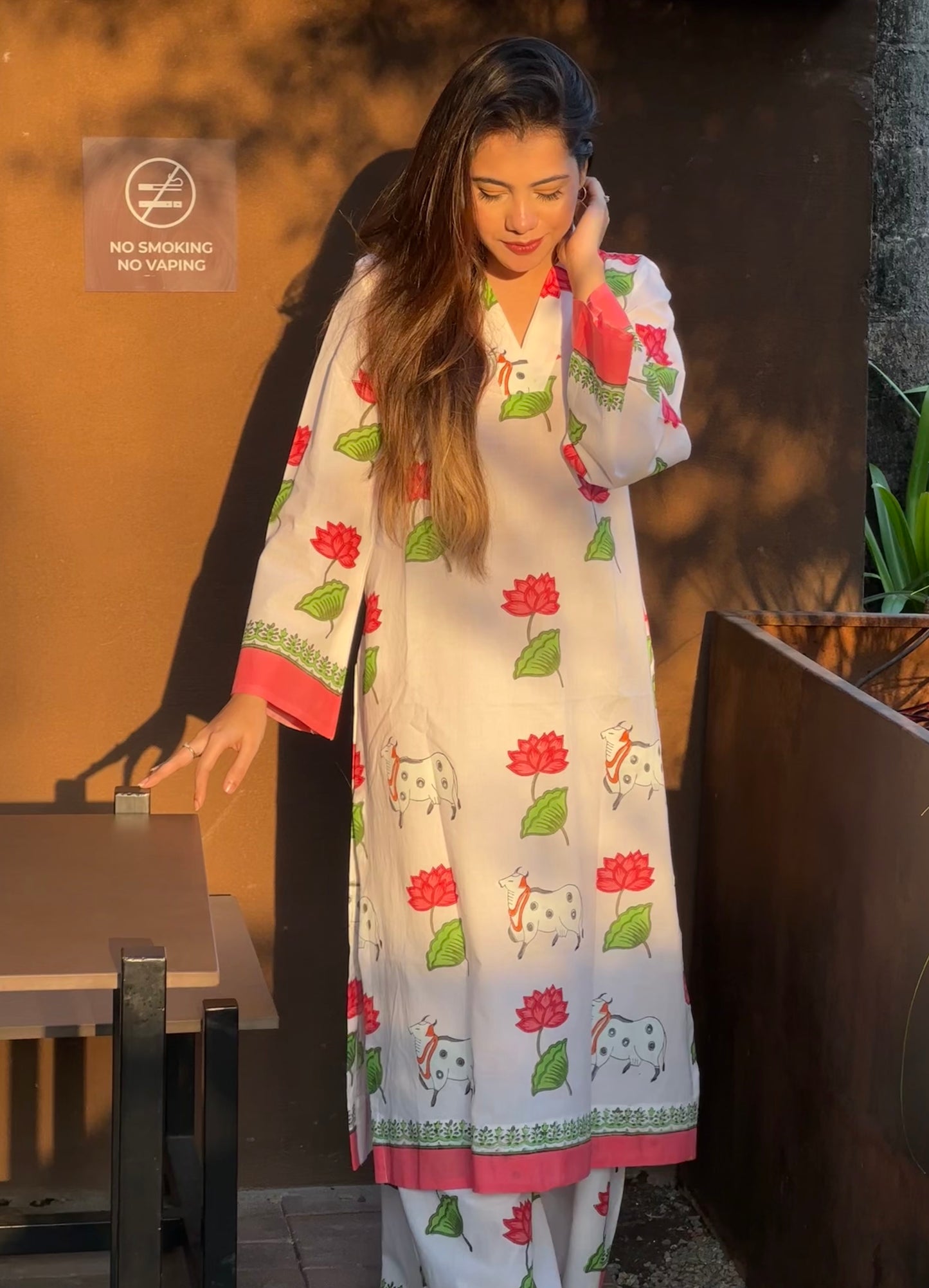 Gajgamini Handblock printed co-ord set