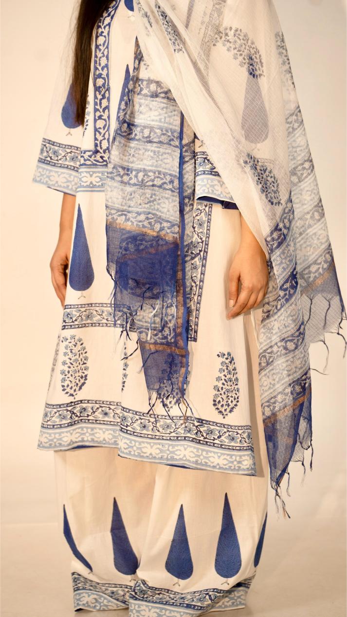 Kashraf Handblock printed suit set