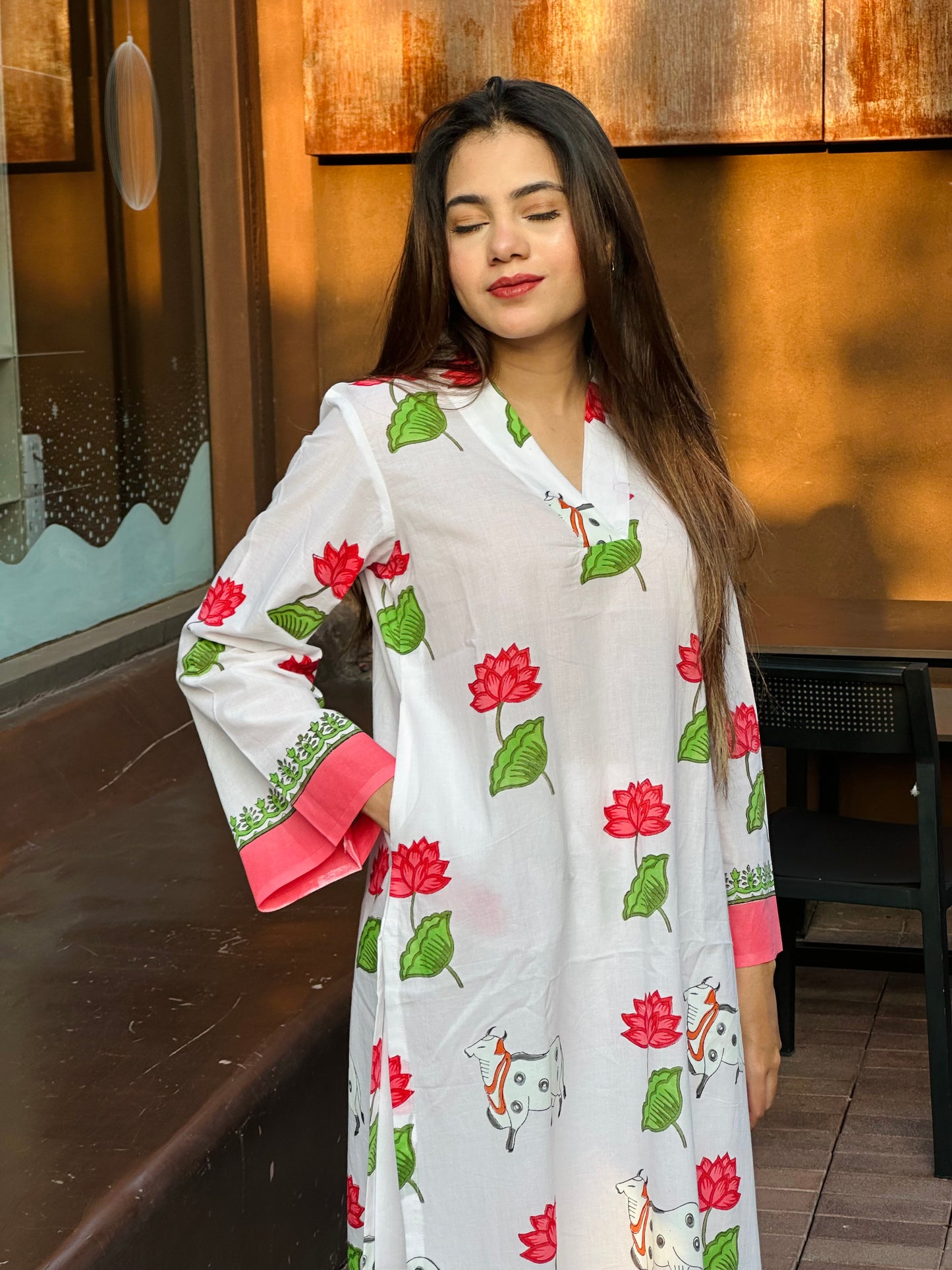 Gajgamini Handblock printed co-ord set