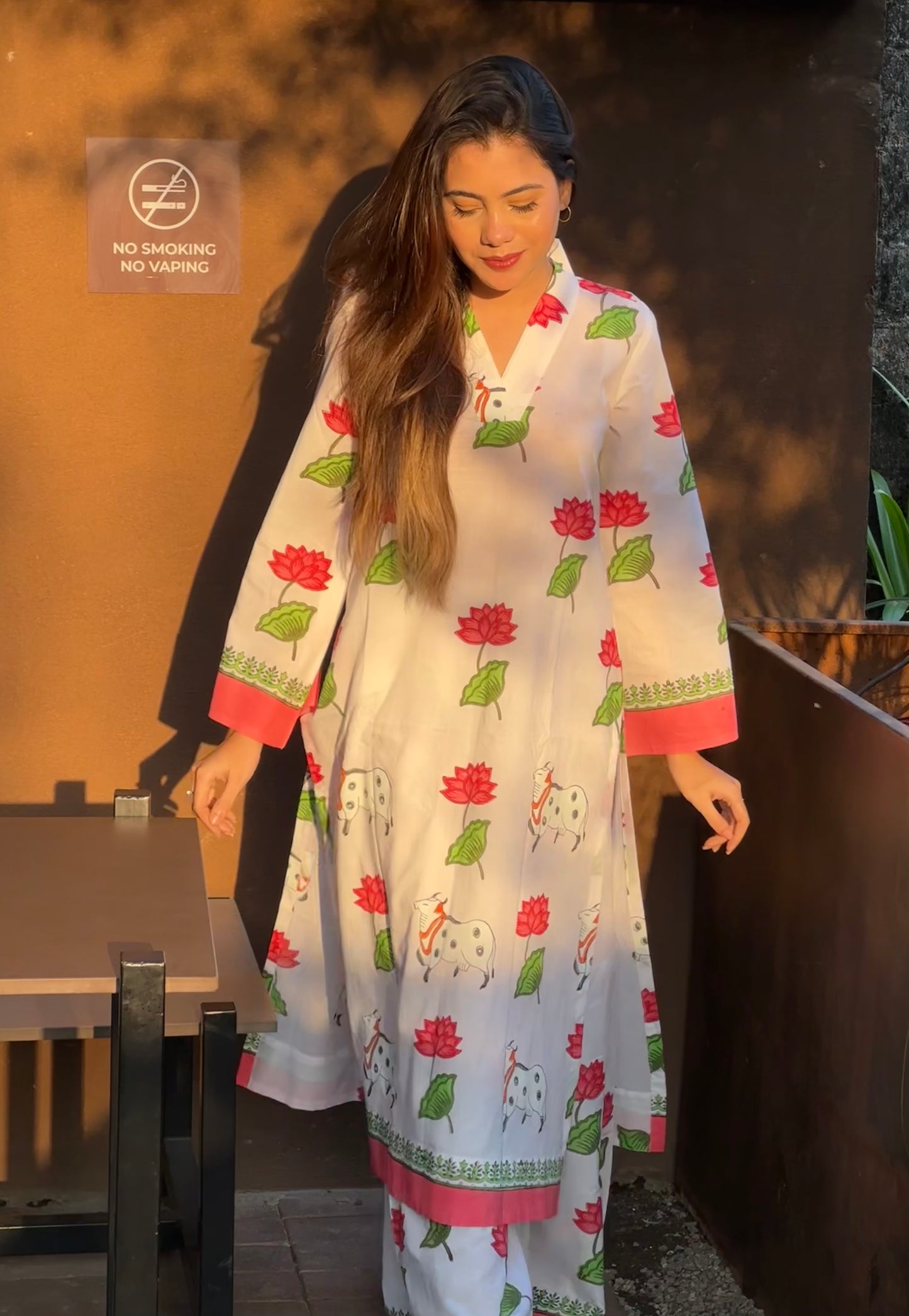 Gajgamini Handblock printed co-ord set