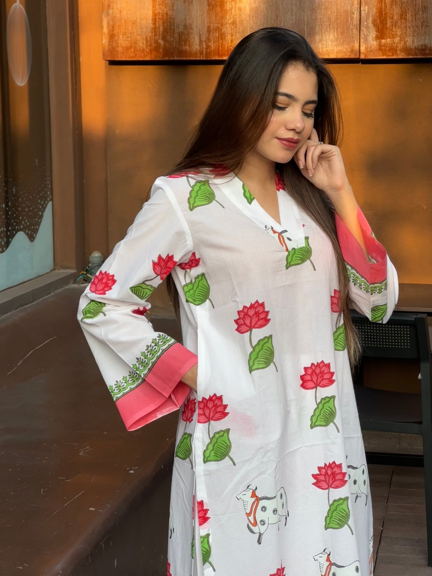 Gajgamini Handblock printed co-ord set