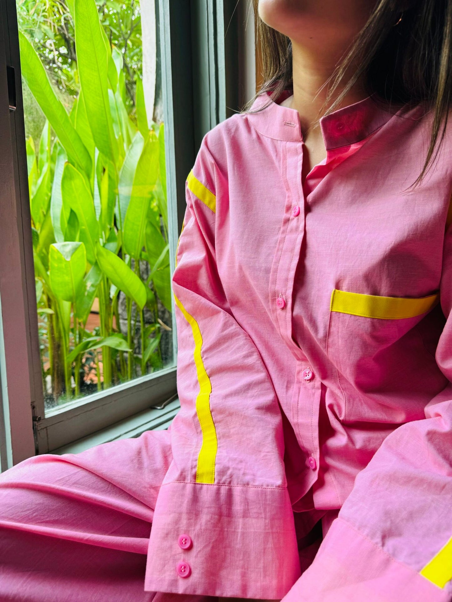 Orchid Pink Linen co-ord set