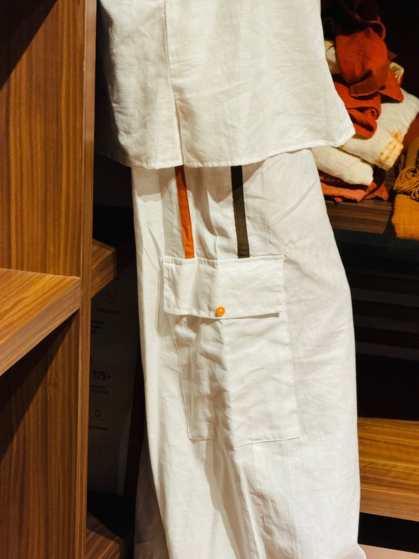 Cloud white linen co-ord