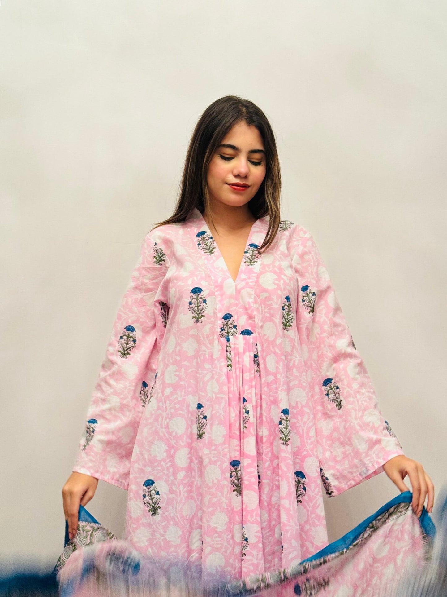 Zeenat Block Printed Kurta set