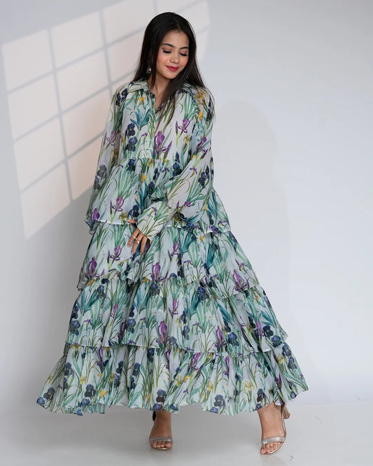 THE WINDFLOWER RUFFLE GOWN