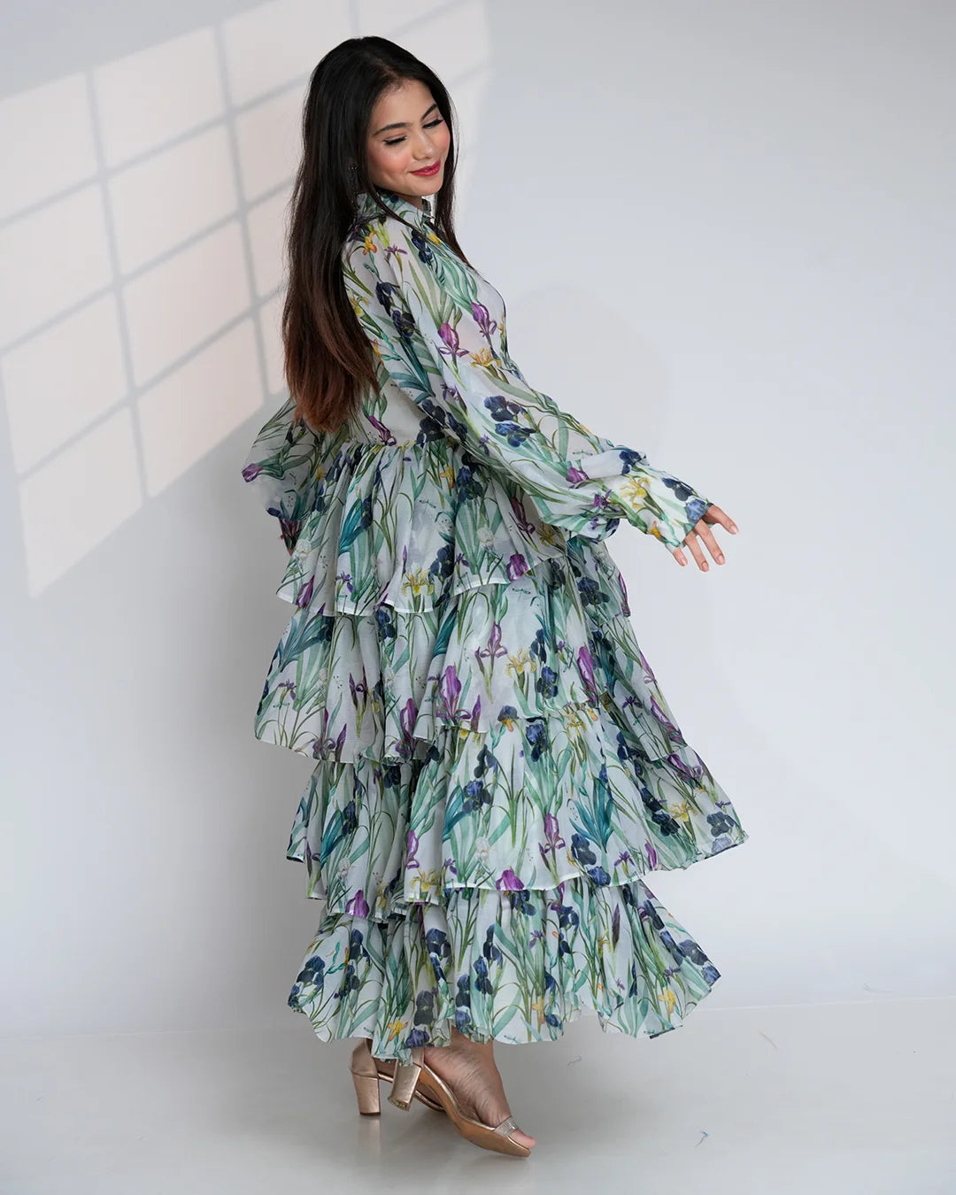 THE WINDFLOWER RUFFLE GOWN