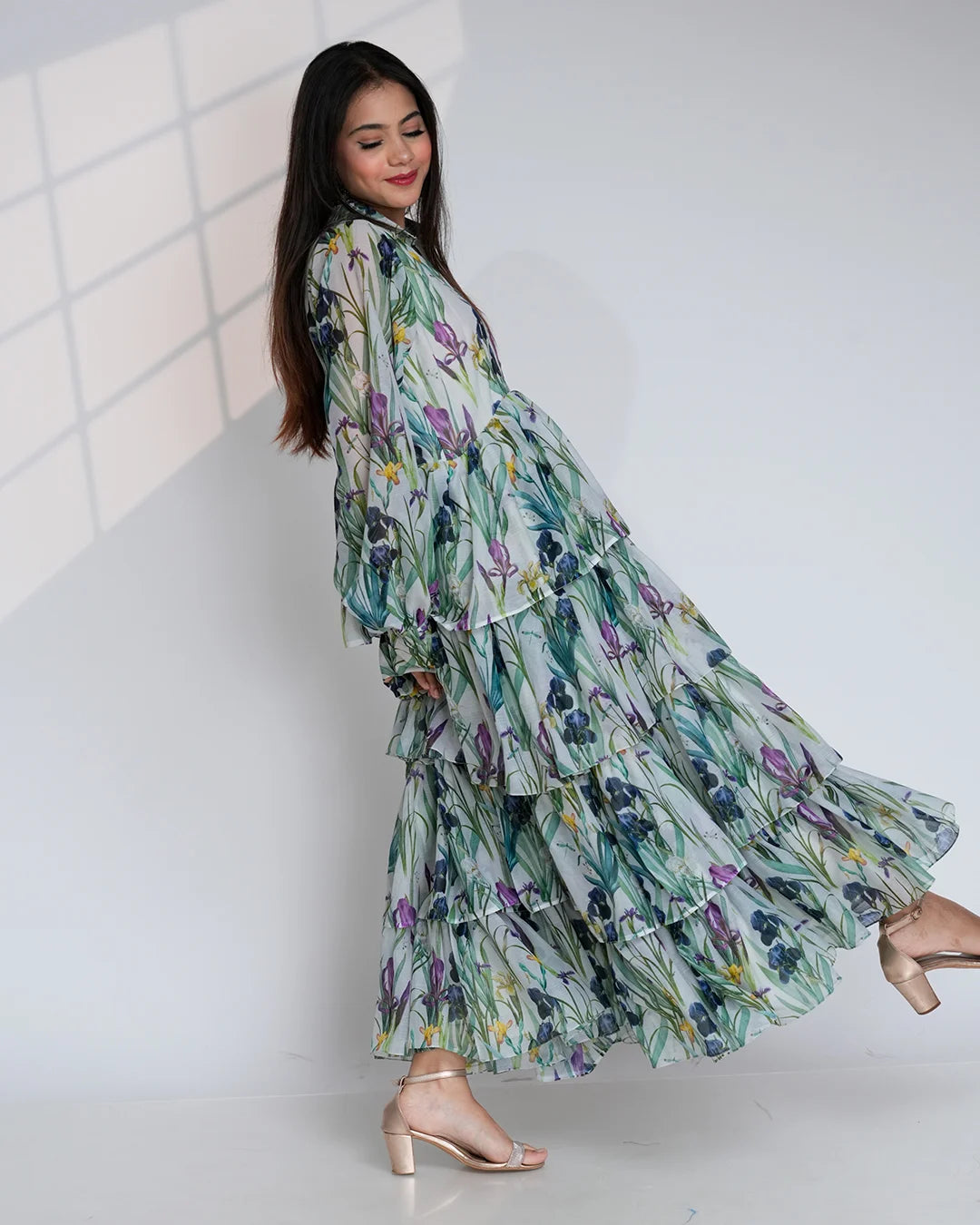 THE WINDFLOWER RUFFLE GOWN