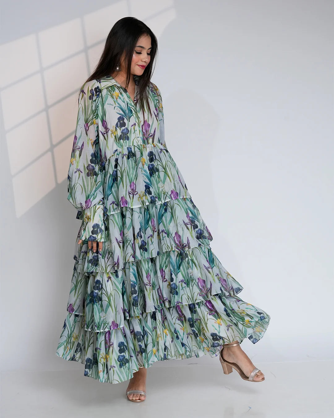 THE WINDFLOWER RUFFLE GOWN